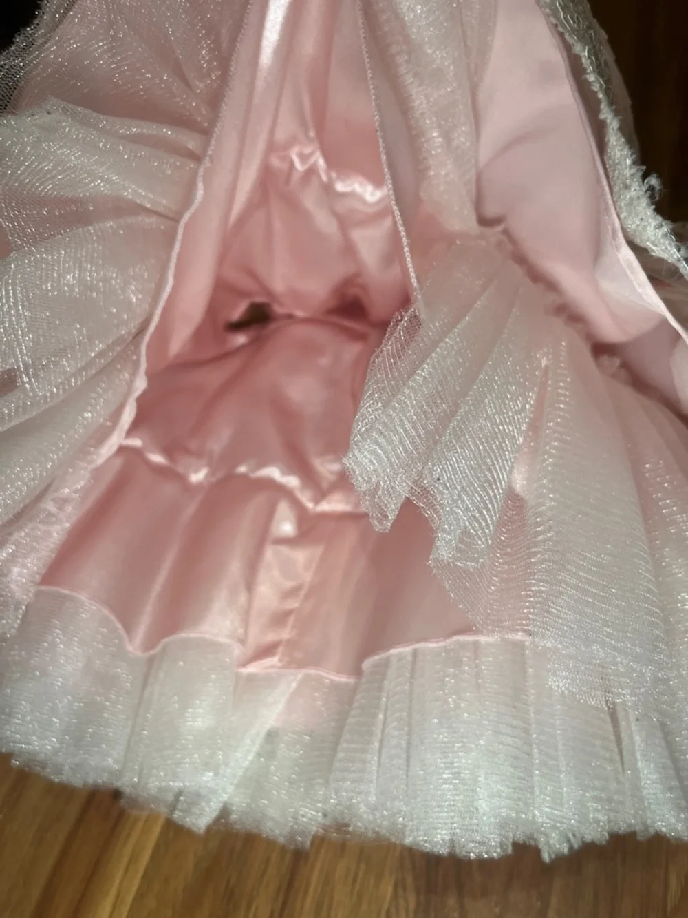 American Princess Baby Girl Pink Lace Party Dress & Bloomers Set 24M
